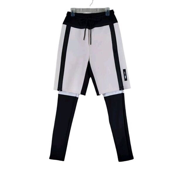 UEG X Puma Sweatshorts Jogger Mens S Ivory White Black Drawstring Performance - Picture 13 of 14